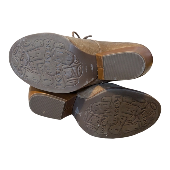 Korks by Kork-Ease Roana Heeled Lace-up Ankle Boots in Tan Size 7 - Picture 4 of 7